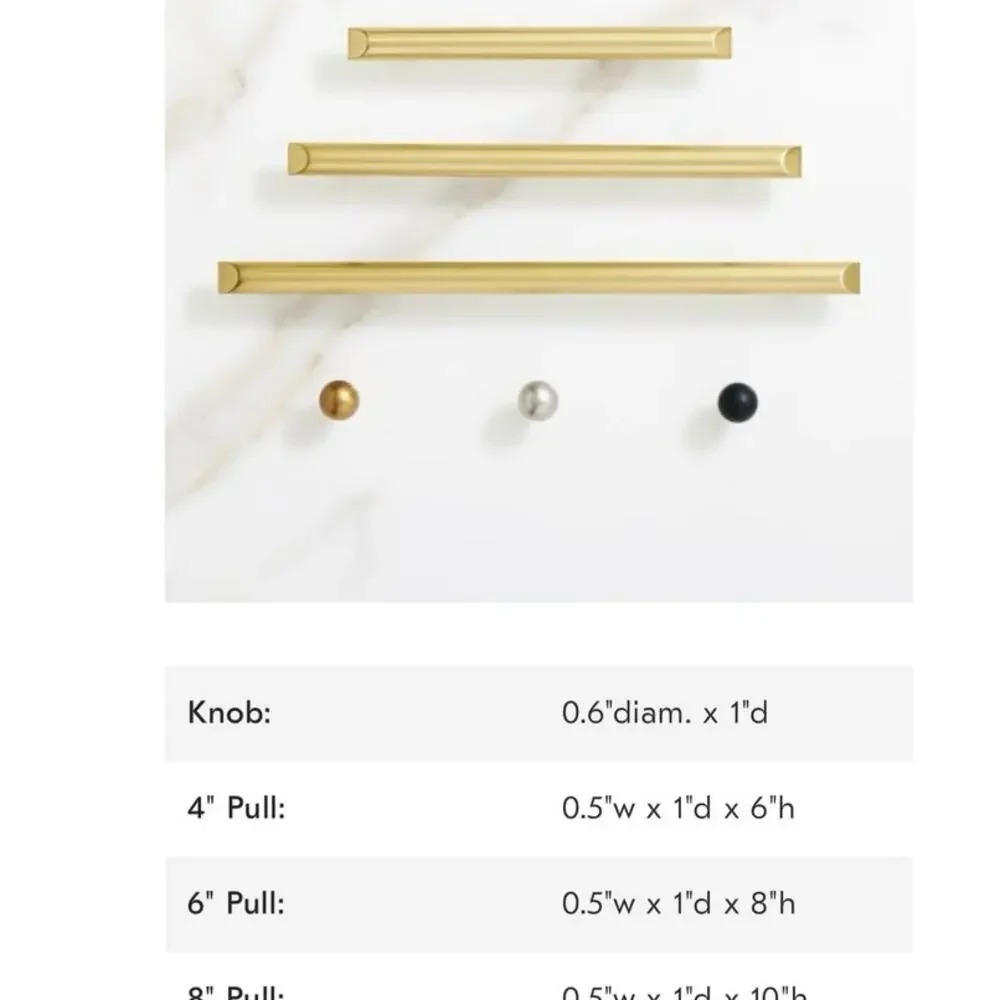 West Elm Mid Century Bath Chrome Knobs Pulls 5 Piece Set NWT